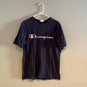 Champion Script Logo Crew Neck T-Shirt